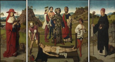 Martyrium des Heiligen Erasmus Triptychon, 1458 von Dirk Bouts