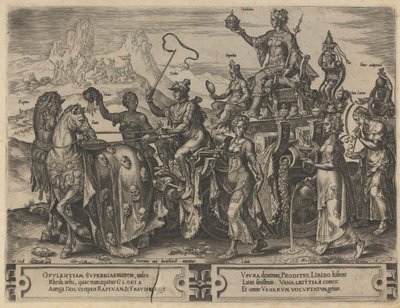 Der Triumph des Reichtums, 1564 von Dirk Volkertsz. Coornhert