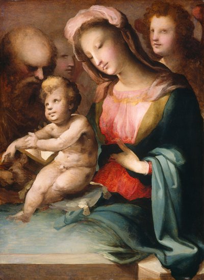 Die Heilige Familie mit Engeln von Domenico Beccafumi