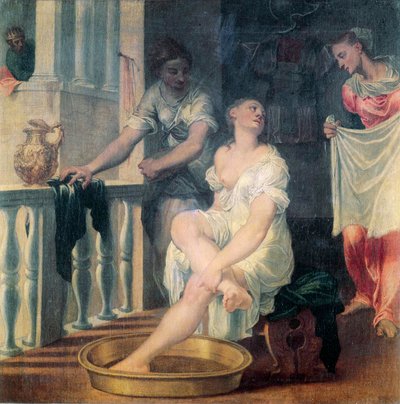 Bathseba beim Bade von Domenico Brusasorci