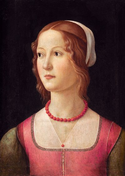 Porträt einer jungen Frau von Domenico Ghirlandaio