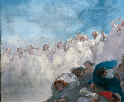 Die Himmelfahrt (Detail) von Domenico Morelli