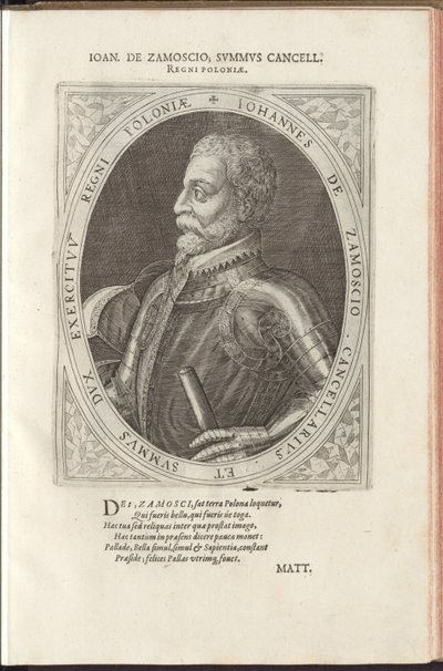 Hetman Jan Zamoyski 1542-1605 von Dominicus or Custodis Custos