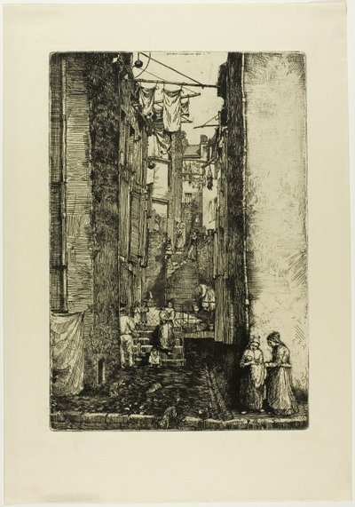 Gasse des Fischers von Donald Shaw MacLaughlan
