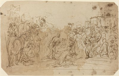 Die Anbetung der Heiligen Drei Könige [recto] von Donato Creti