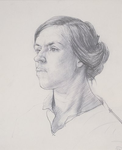 Kopf einer jungen Frau, ca. 1914 von Dora Carrington
