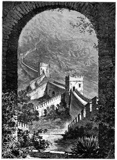 Große Mauer von China, 19. Jahrhundert von Dosso