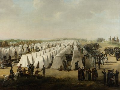 Das Armeelager in Rijen, 1831-5 von Dutch School