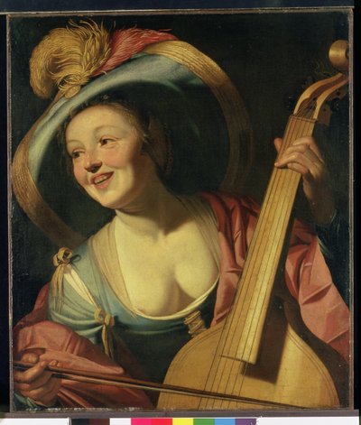 Der Viola da Gamba Spieler von Dutch School