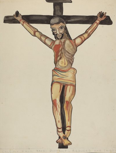 Kruzifix, aus der Umgebung von Taos, 1935-1942 von E. Boyd