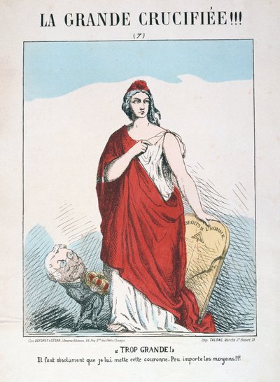 Allegorie der Republik Frankreich, 1871 von E. Courtaux