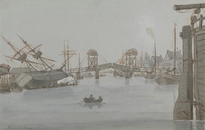 Yarmouth Brücke, August 1829 von E. M. Henderson