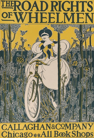 Die Straßenrechte der Radfahrer, 1895 von E. Nadall