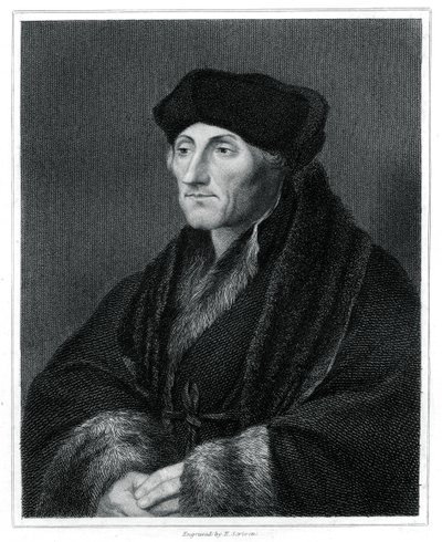 Desiderius Erasmus, Renaissance-Humanist, 1833 von E. Scriven