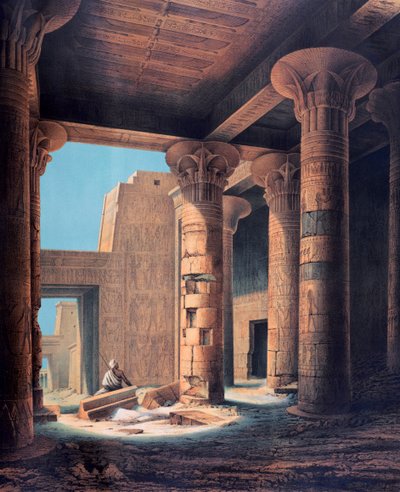 Der innere Tempel, Philae, Ägypten, 1842 von E Weidenbach