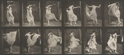 Plattennummer 188. Tanzende Fantasie, 1887 von Eadweard Muybridge