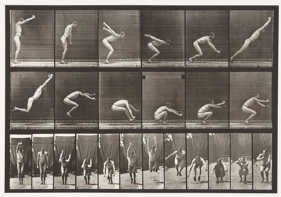 Tafel 163. Springen; Weitsprung, 1872-1885 von Eadweard Muybridge