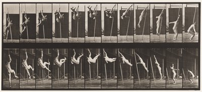 Tafel 165. Springen; Stabhochsprung von Eadweard Muybridge