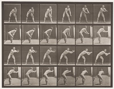 Tafel 280. Baseball; Fangen von Eadweard Muybridge