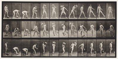 Tafel 317. Heben eines 70-Pfund-Steins von Eadweard Muybridge