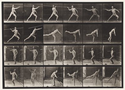 Tafel 361. Einen Speer werfen von Eadweard Muybridge