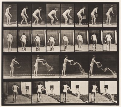 Tafel 401. Eimer Wasser leeren von Eadweard Muybridge