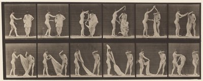 Tafel 427. Toilette; zwei Modelle von Eadweard Muybridge