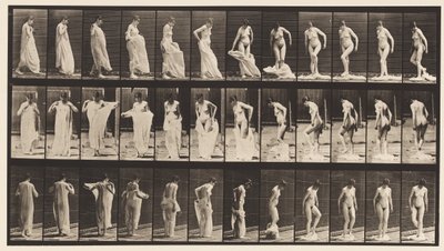 Tafel 431. Toilette; Kleidung ausziehen von Eadweard Muybridge
