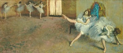 Vor dem Ballett von Edgar Degas