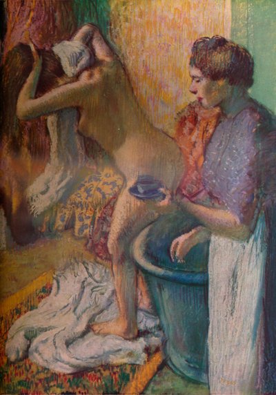 Frühstück nach einem Bad, 1883 von Edgar Degas