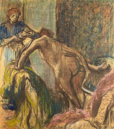 Frühstück nach dem Bad von Edgar Degas