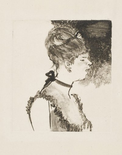 Café-Konzert Sängerin, 1878-80 von Edgar Degas