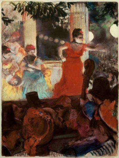 Café-concert aux ambassadeurs von Edgar Degas