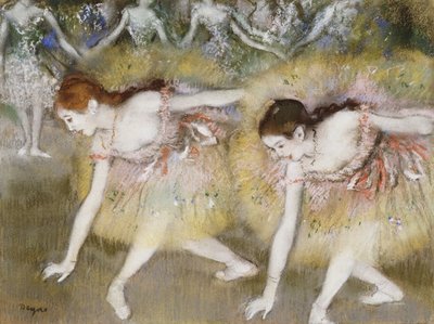 Tänzer, die sich bücken von Edgar Degas