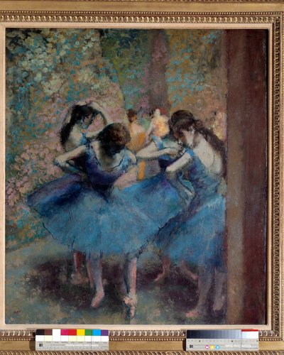 Tänzerinnen in Blau von Edgar Degas