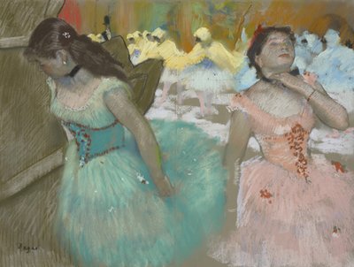 Eingang der maskierten Tänzer, ca. 1879 von Edgar Degas
