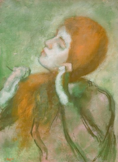 Frau beim Kämmen von Edgar Degas