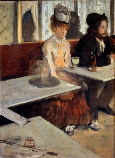 In einem Café oder Der Absinth von Edgar Degas