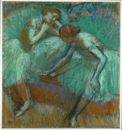 Die großen grünen Tänzerinnen von Edgar Degas