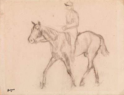 Mann zu Pferd von Edgar Degas