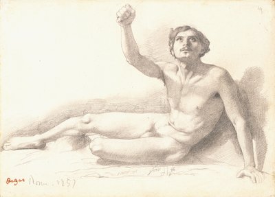 Aktstudie von Edgar Degas