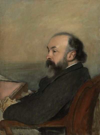 Porträt eines Mannes, ca. 1877 von Edgar Degas