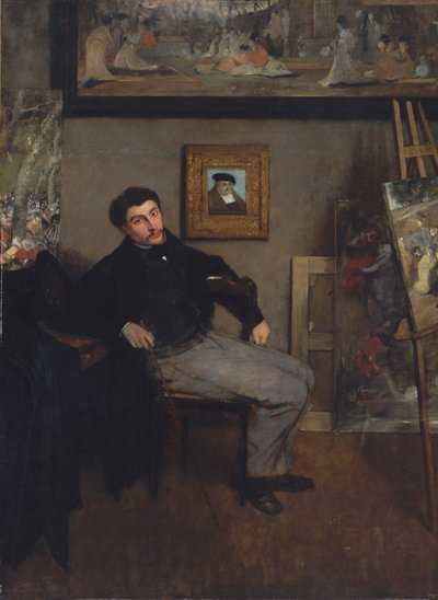 Porträt des Malers Tissot von Edgar Degas