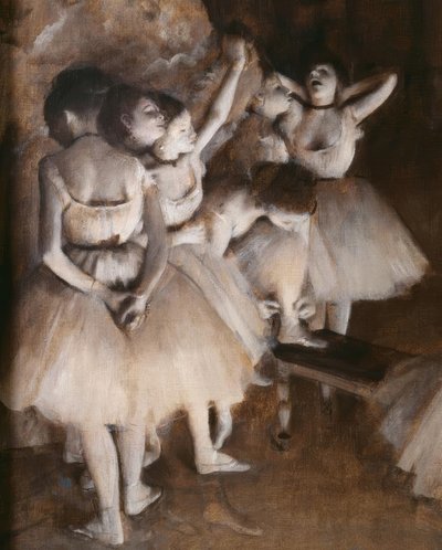 Ballettprobe auf der Bühne von Edgar Degas