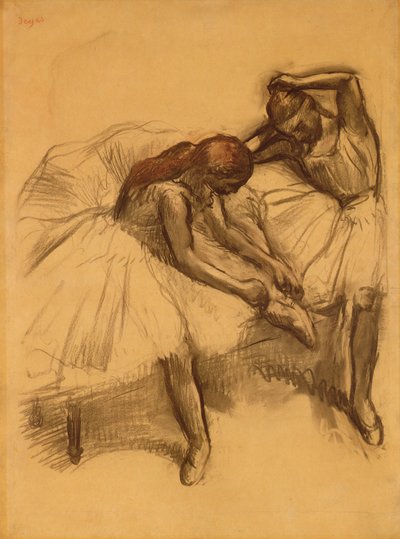 Zwei Tänzer, 1905 von Edgar Degas
