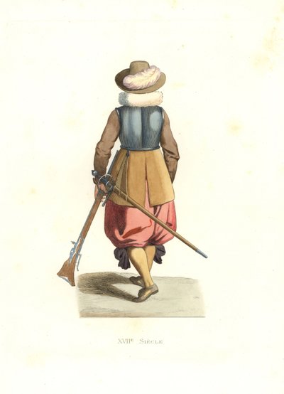 Musketier aus Französisch-Flandern von Edmond Lechevallier Chevignard
