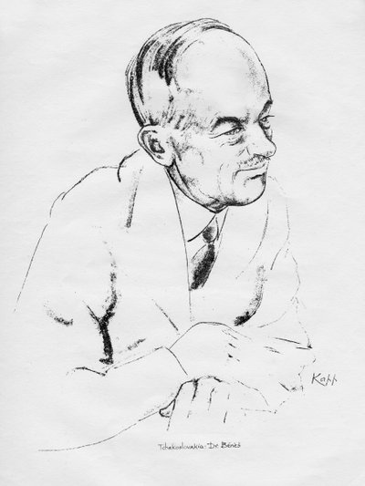 Dr. Edvard Beneš, tschechoslowakischer Staatsmann, 1935 von Edmond Xavier Kapp