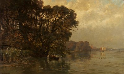 Die Schelde bei Wettern (Belgien) von Edmond de Schampheleer