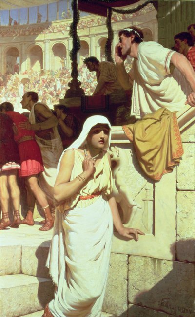 Die Frau des Gladiators, 1884 von Edmund Blair Leighton