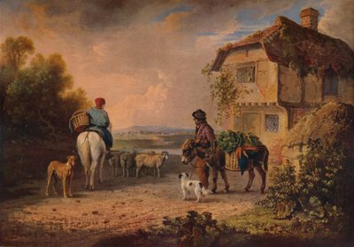 Auf dem Weg zum Markt, 1828 von Edmund Bristow